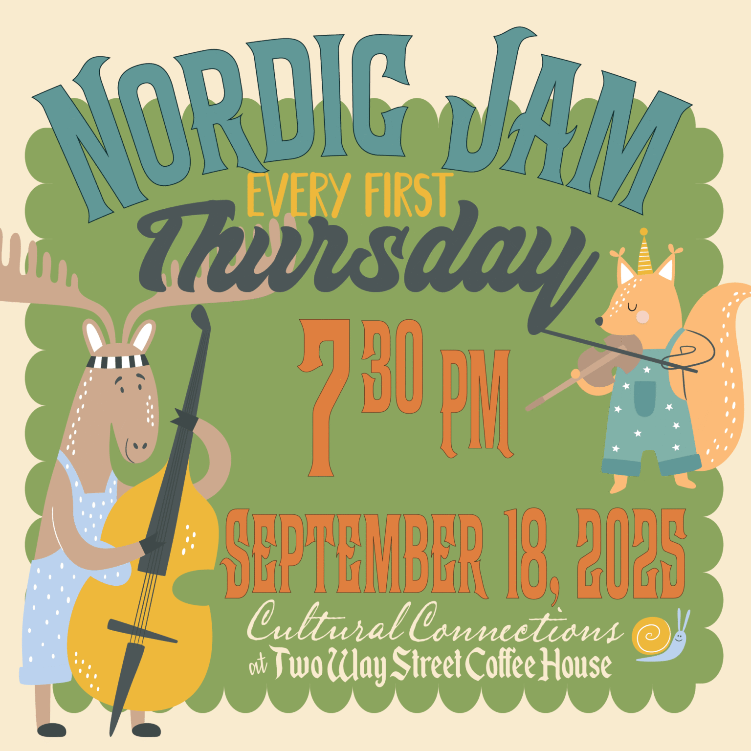 Image of Two Way Street Event Promo for Nordic Jam